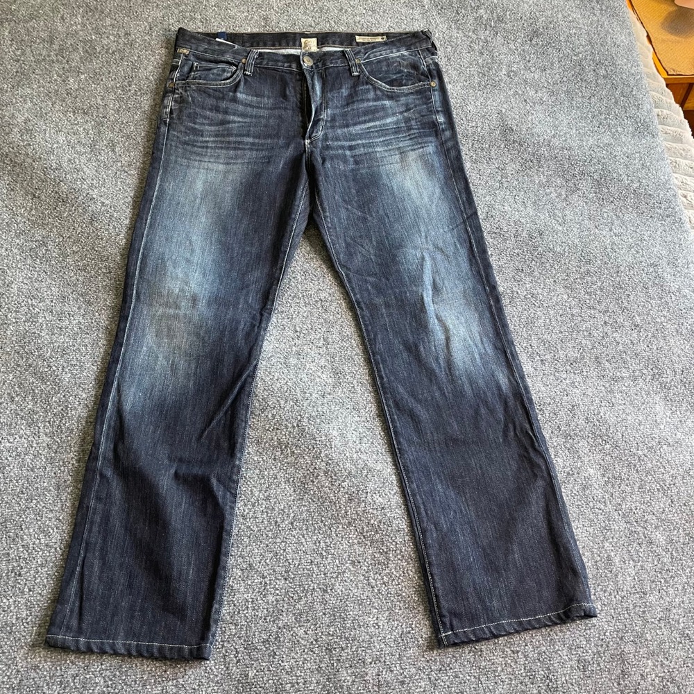 Citizens of Humanity Sid Straight Leg Jeans Mens 36 Dark Indigo‎ Blue 6054-104